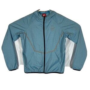 NIKE N7 Hybrid Water SheddiNg Jacket Dark Turquoise 814791-496 Womens Size M